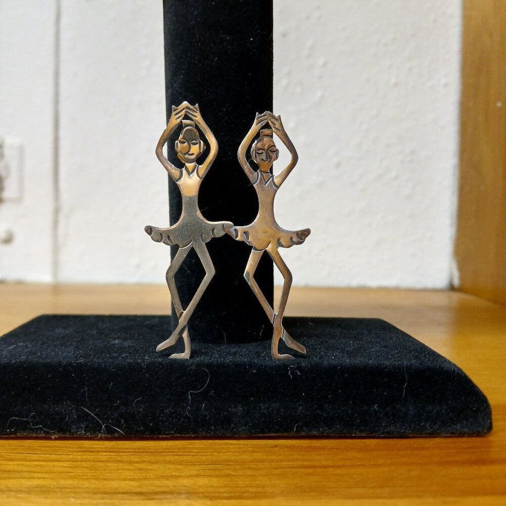 Woods Signed Earrings